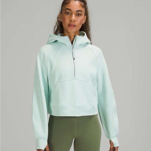Lululemon delicate mint scuba half zip